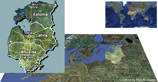 Map of Lithuania